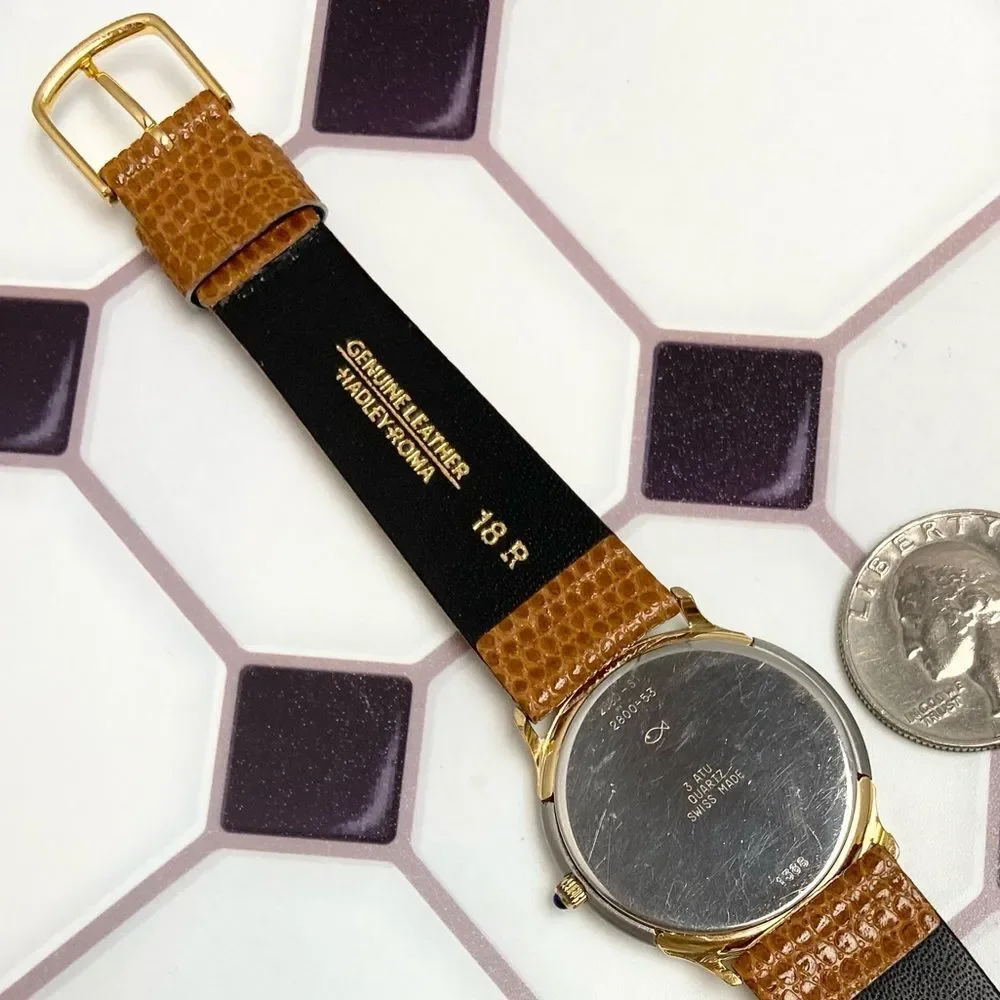 Vintage Favre-Leuba Geneve Swiss Made Diamond Accent Men's / Unisex Dress Watch